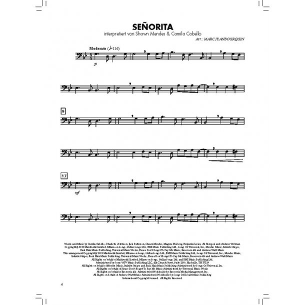 Bl&auml;serKlasse Chart-Hits - Posaune/Euphonium/Barito : Angesagte Popnummern f&uuml;r den gro&szlig;en Auftritt